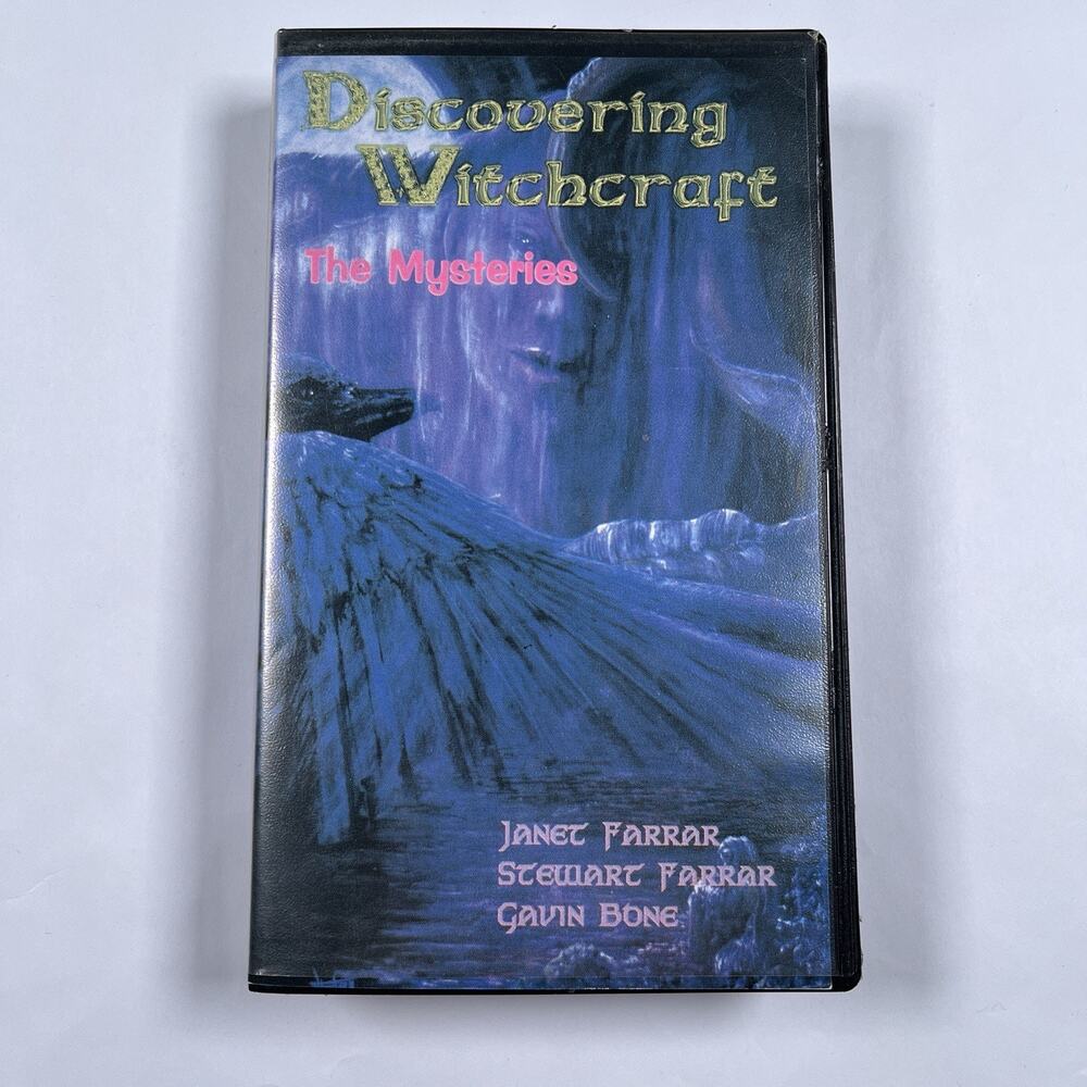 Discovering Witchcraft The Mysteries Stewart & Janet Farrar VHS Tape Occult